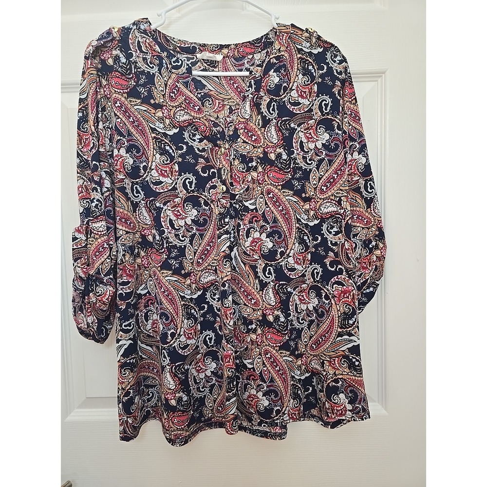 Women's PXL Siren‎ Lily Blouse Paisley